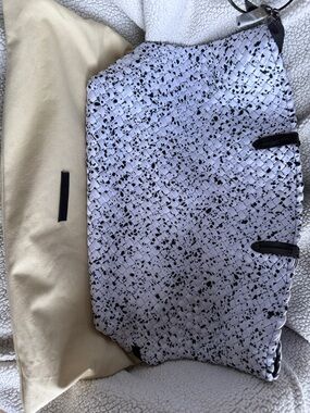 NEW Naghedi Jetsetter Small Tote Bag Black & White